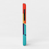 Kleurrijke moderne geometrie Case-Mate iPhone case (Achterkant/links)