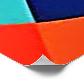 Kleurrijke moderne geometrie poster (Hoek)