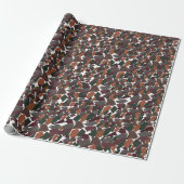 Kleurrijke Moderne Geometrisch Cadeaupapier (Uitgerold)