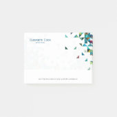 Kleurrijke moderne geometrische Abstracte driehoek Post-it® Notes (Voorkant)