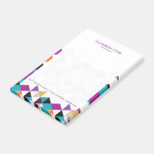 Kleurrijke moderne geometrische Abstracte driehoek Post-it® Notes (Schuin)