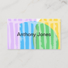 kleurrijke moderne geometrische abstracte kunst aa visitekaartje