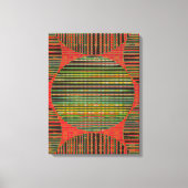 Kleurrijke moderne geometrische abstracte wandkuns canvas afdruk (Voorkant)