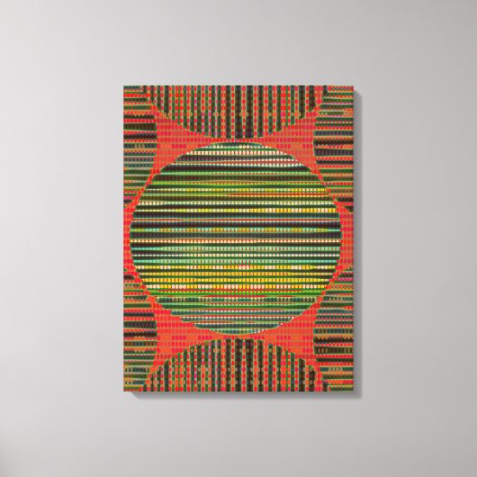 Kleurrijke moderne geometrische abstracte wandkuns canvas afdruk (Voorkant)