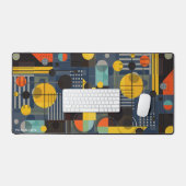 Kleurrijke moderne geometrische kunst bureaumat (Keyboard & Muis)