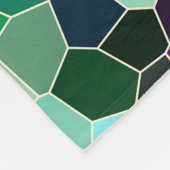 Kleurrijke moderne geometrische mozaïek Tegels Fleece Deken (Hoek)