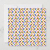 Kleurrijke Moderne Geometrische Rand Persoonlijke Bedankkaart (Achterkant)
