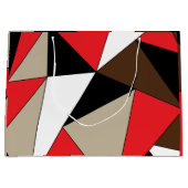 Kleurrijke moderne geometrische vormen groot cadeauzakje (Voorkant)
