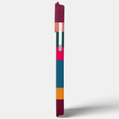 Kleurrijke moderne gestreepte Case-Mate iPhone case (Achterkant / Links)