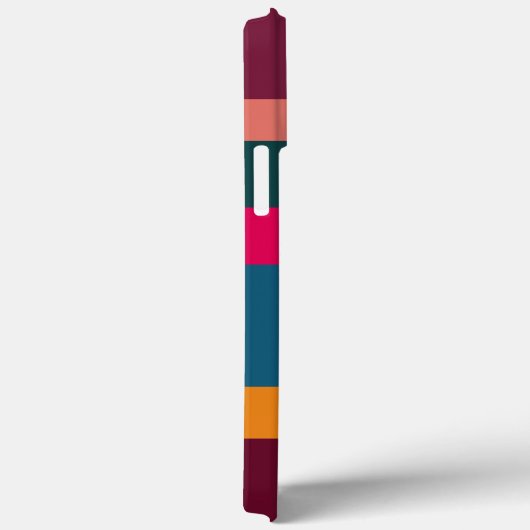 Kleurrijke moderne gestreepte Case-Mate iPhone case (Achterkant / Rechts)