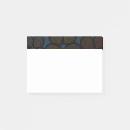 Kleurrijke Moderne Gestructureerde Bloemige Post-I Post-it® Notes (Voorkant)