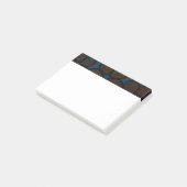 Kleurrijke Moderne Gestructureerde Bloemige Post-I Post-it® Notes (Schuin)