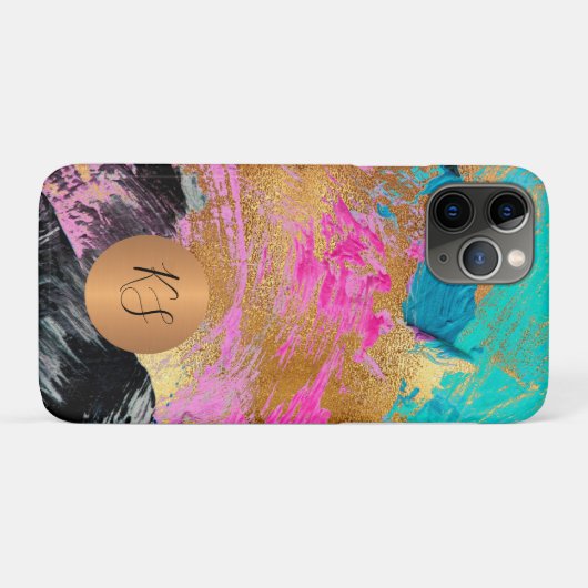 Kleurrijke moderne goudglazen voor abstract gebrui Case-Mate iPhone case (Achterkant (horizontaal))