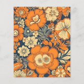 Kleurrijke Moderne Groovy Retro 70s Bloemen Bruilo (Achterkant)