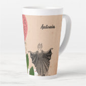 Kleurrijke moderne heks Girly Unique Latte Mok (Rechterhoek)