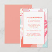 Kleurrijke Moderne Huwelijksaccommodatie Detail Ko Informatiekaartje (Voorkant / Achterkant)