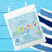 Kleurrijke Moderne Jongens Verjaardag Zwembad Part Bedankzakje