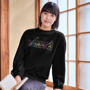 Kleurrijke moderne Kamala Harris voor President T-shirt