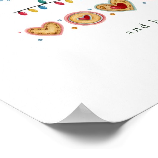 Kleurrijke moderne kerstboom poster (Hoek)