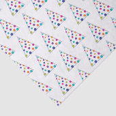 Kleurrijke moderne kerstboom tissuepapier (Detail)