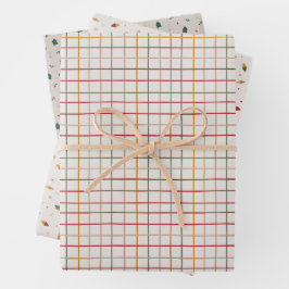 Kleurrijke Moderne Kerstmis Inpakpapier Vel