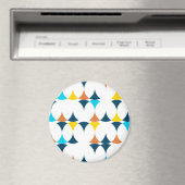 Kleurrijke, moderne, koele, trendmatige geometrisc magneet (Insitu (Vaatwasser))