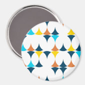 Kleurrijke, moderne, koele, trendmatige geometrisc magneet (Voorkant / Achterkant)