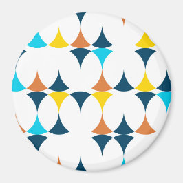 Kleurrijke, moderne, koele, trendmatige geometrisc magneet