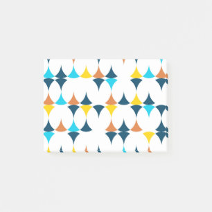 Kleurrijke, moderne, koele, trendmatige geometrisc post-it® notes