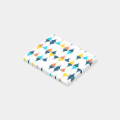 Kleurrijke, moderne, koele, trendmatige geometrisc post-it® notes (Schuin)