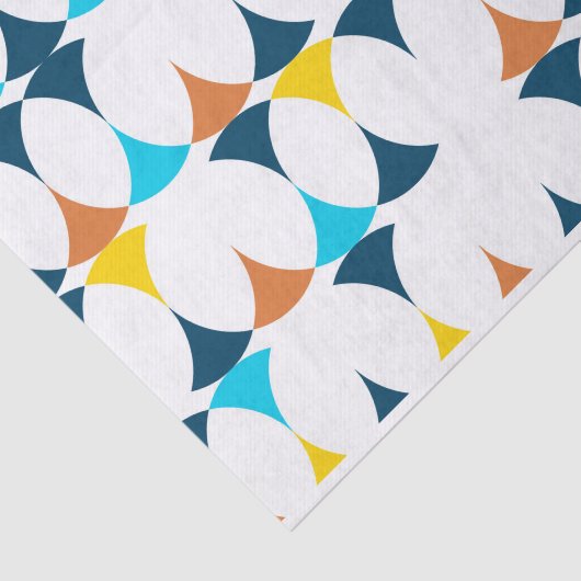 Kleurrijke, moderne, koele, trendmatige geometrisc tissuepapier (Detail)