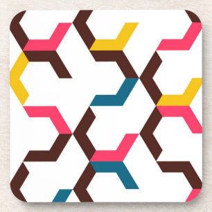 Kleurrijke, moderne, koele trendy chevron arrow vo bier onderzetter