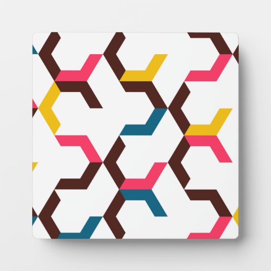 Kleurrijke, moderne, koele trendy chevron arrow vo fotoplaat (Voorkant)