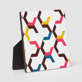 Kleurrijke, moderne, koele trendy chevron arrow vo fotoplaat (Voorkant)