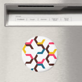 Kleurrijke, moderne, koele trendy chevron arrow vo magneet (Insitu (Vaatwasser))