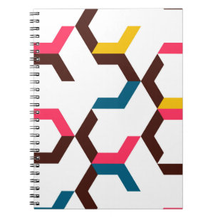 Kleurrijke, moderne, koele trendy chevron arrow vo notitieboek