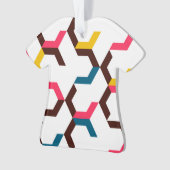 Kleurrijke, moderne, koele trendy chevron arrow vo ornament (voorkant)