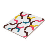 Kleurrijke, moderne, koele trendy chevron arrow vo tegeltje (Zijkant)