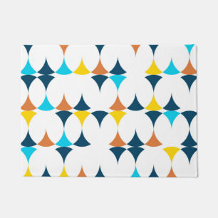Kleurrijke, moderne, koele, trendy geometrische vo deurmat