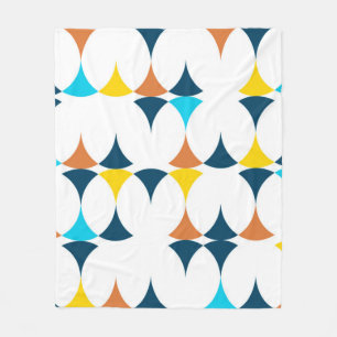 Kleurrijke, moderne, koele, trendy geometrische vo fleece deken