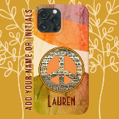 Kleurrijke Moderne Kunst Liefde en Vredesbord Case-Mate iPhone Case