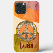 Kleurrijke Moderne Kunst Liefde en Vredesbord Case-Mate iPhone Case (Achterkant)