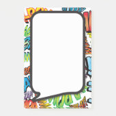 Kleurrijke Moderne Leuke Comic Book Speech Bubble Post-it® Notes (Voorkant)