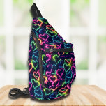 Kleurrijke Moderne Meisje Neon Liefde Hart Geperso Sling Bag<br><div class="desc">Kleurrijke Moderne Meisje Neon Love Heart Gepersonaliseerde Naam Sling Tassen heeft een kleurrijk neon love hart patroon in roze,  groen,  blauw en geel. Perfect voor terug naar school,  sport,  sportschool,  reizen en meer. Ontworpen door ©2023 Evco Studio www.zazzle.com/store/evcostudio</div>