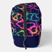 Kleurrijke Moderne Meisje Neon Liefde Hart Geperso Toilettasje (Rechts)