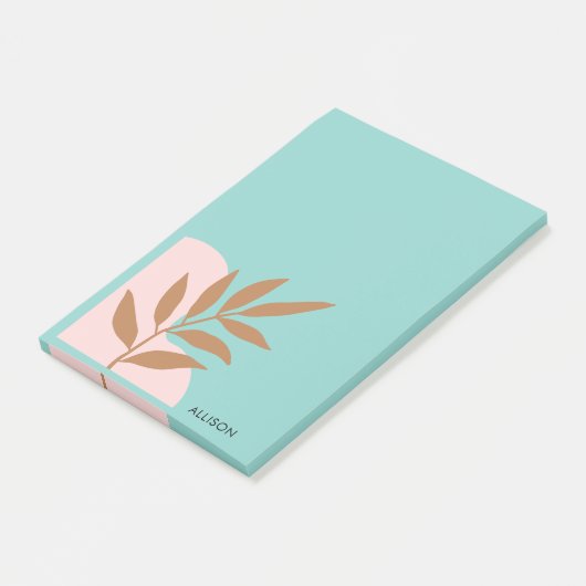 Kleurrijke moderne minimalistische Boho Retro Post-it® Notes (Schuin)