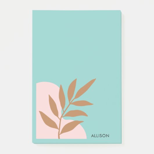 Kleurrijke moderne minimalistische Boho Retro Post-it® Notes (Voorkant)