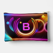 Kleurrijke Moderne Monogram Neon Gepersonaliseerd Etui (Achterkant)