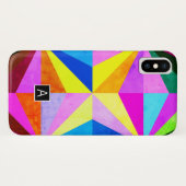Kleurrijke moderne multi-gekleurde geometrische | Case-Mate iPhone case (Achterkant (horizontaal))