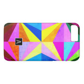 Kleurrijke moderne multi-gekleurde geometrische |  Case-Mate iPhone case (Achterkant (Horizontaal))